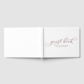 Livre d'or de mariage simple chic rose gold script (Complet)