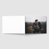 Livre d'or de mariage simple moderne avec monogram (Complet)
