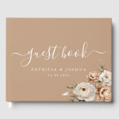 Livre d'or de mariage simple rustique boho (Recto)