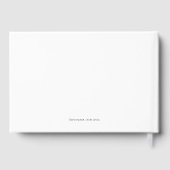 Livre d'or de mariage simple script de n'importe q (Verso)