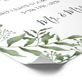 Livre d'or de mariage succulent au feuillage d'euc (Coin)