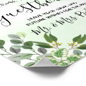 Livre d'or de mariage succulent de verdure d'eucal (Coin)