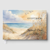 Livre d'or de mariage thème plage (Recto)