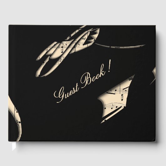 Livre d'or de musique abstraite pêche (Recto)