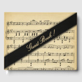 Livre d'or de partitions de musique anciennes (Recto)