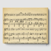 Livre d'or de partitions de musique antique (Verso)