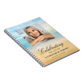 Livre d'or de photo de funérailles thème plage (Côté Droit)