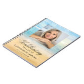 Livre d'or de photo de funérailles thème plage (Côté gauche)