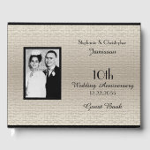 Livre d'or de photos de fête d'anniversaire élégan (Recto)