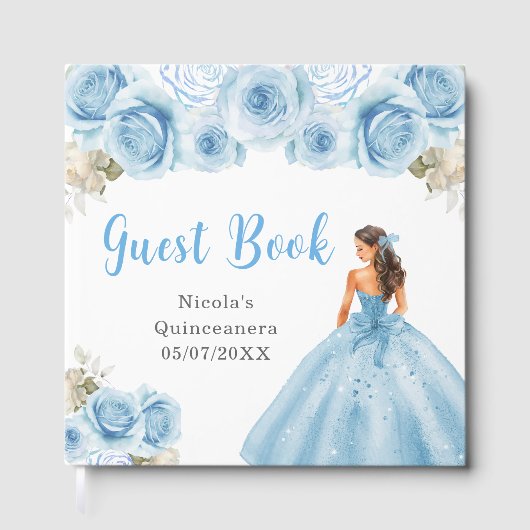 Livre d'or de Quinceanera de la Princesse en Robe  (Recto)