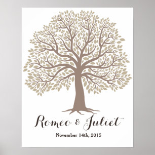 Livre d'or de signature - Big Oak Tree - Mariage