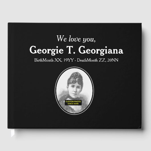 Livre d'or de Sympathie de base et Customisée (Recto)