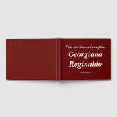 Livre d'or de Sympathie de base et de deuil (Complet)