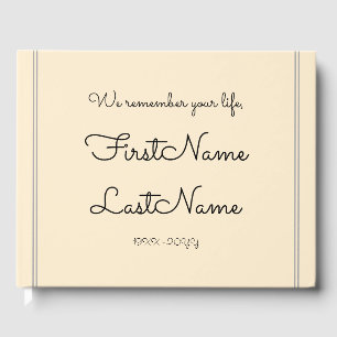 Livre d'or de Sympathie minimale et personnalisée