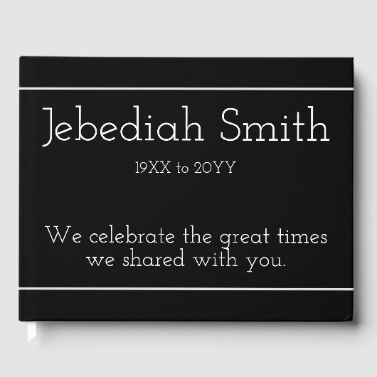 Livre d'or de Sympathie simple et triste (Recto)