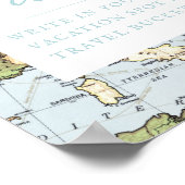 Livre d'or de thème de voyage à signer avec carte  (Coin)