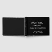 Livre d'or de vacances moderne en noir et blanc ou (Complet)