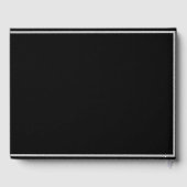 Livre d'or de vacances moderne en noir et blanc ou (Verso)