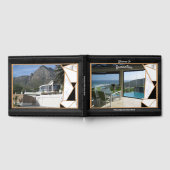 Livre D'or Décalage Marbre blanc avec abstrait noir Onyx (Complet)