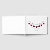 Livre D'or Décoration de rose rouge pour les 40 ans de mariag (Complet)