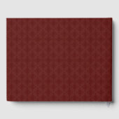 Livre D'or Deep Burgundy Formal Modern Classic Damask Wedding (Verso)