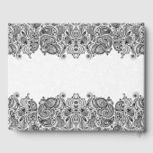 Livre D'or Dentelle de marguerite blanche et noire (Verso)