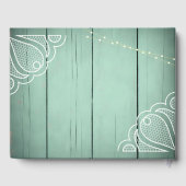 Livre D'or Dentelle rustique Mariage Luminaires de poitrine (Verso)