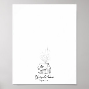 Livre d'or des empreintes digitales de la maison