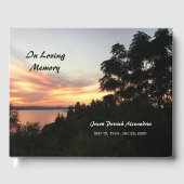 Livre d'or des funérailles du coucher du soleil et (Recto)