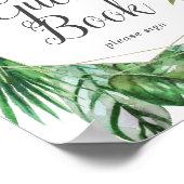 Livre d'or des invités Palmier Tropical Sauvage (Coin)