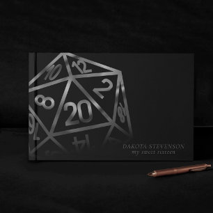 Livre D'or Dés RPG   Imaginaire Retro Tabletop PnP Gamer pers