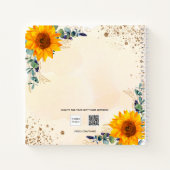 Livre d'or des tournesols d'anniversaire eucalyptu (Dos)