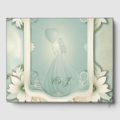 Livre D'or Design floral vert doux élégant. (Verso)