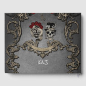 Livre D'or Design gothique avec crânes cool (Verso)