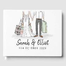 Destination Mariage valises Guest Book