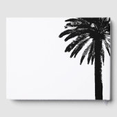 Livre D'or Destination plage tropicale mariage chic palmier (Verso)