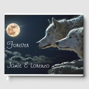 Livre D'or Deux loups "pour toujours" et une Pleine lune