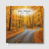 Livre D'or Deux routes dans un bois d'automne (Recto)
