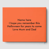 Livre d'or d'Halloween Black Spider (Verso)