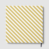 Livre D'or Diagonal golden yellow and white stripes pattern (Verso)