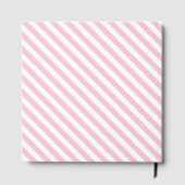 Livre D'or Diagonal white and pink stripes pattern (Verso)