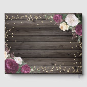 Livre D'or Diamants d'or Fleurs Bourgogne Bois (Verso)