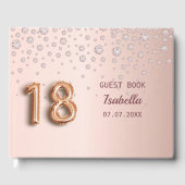 Livre D'or diamants rose or rose 18e anniversaire (Recto)
