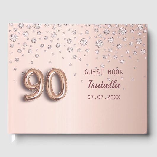 Livre D'or diamants rose or rose 90e anniversaire (Recto)