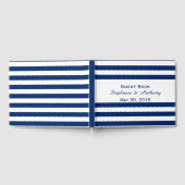 Livre D'or Dîner de répétition Royal Blue Striped (Complet)