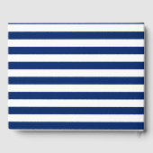 Livre D'or Dîner de répétition Royal Blue Striped (Verso)