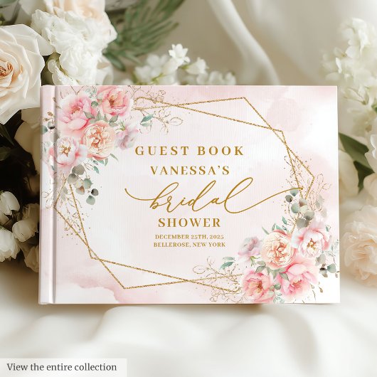 Livre d'or d'invité pour une fête prénuptiale avec