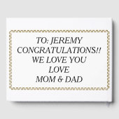 Livre D'or Diplôme d'études (Verso)