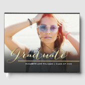 Livre D'or Diplôme photo personnalisé (Recto)