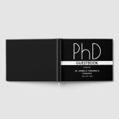 Livre D'or Doctorat Graduation Party Black Guest Book (Complet)